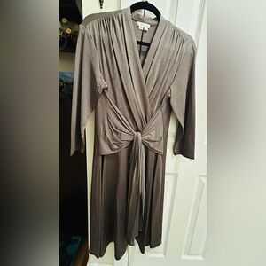 London Times Taupe Knit Dress